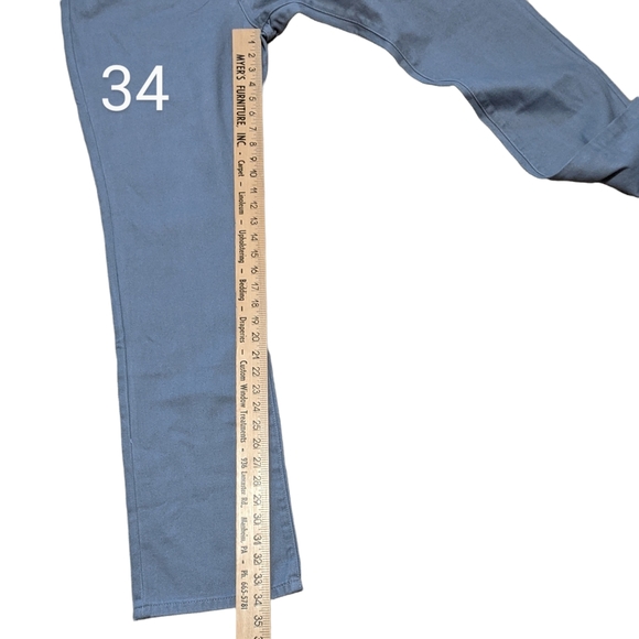 We Wore What? Revolve baby boot gray blue denim cotton casual 30 - Picture 5 of 12